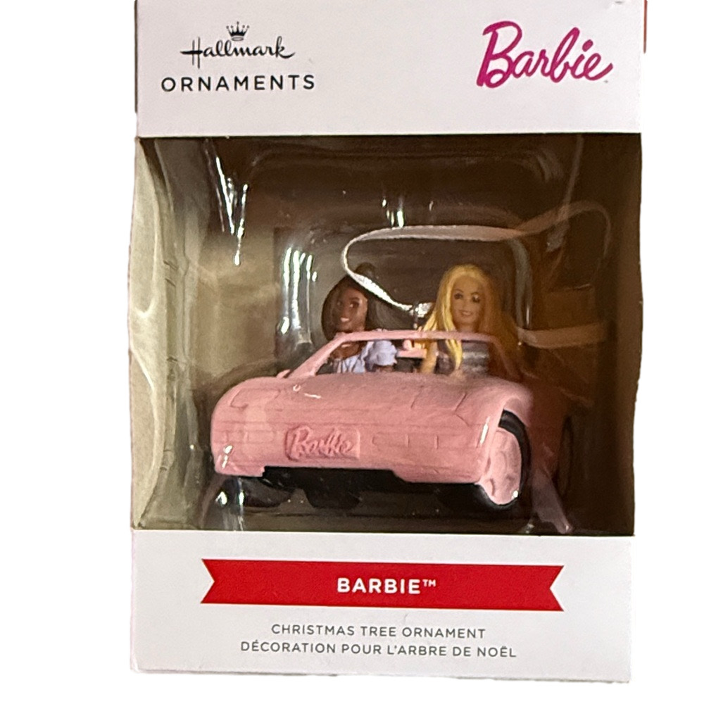 Hallmark Barbie Pink Convertible Ornament